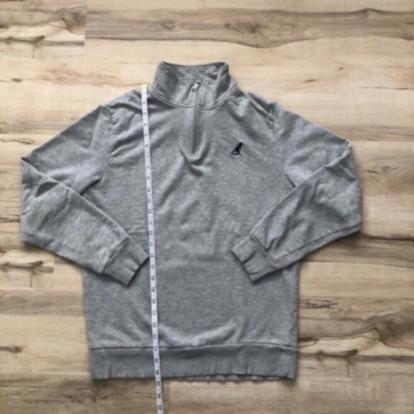 Kangol Men's Gray Quarter-Zip Sweater - Picture 6 of 7